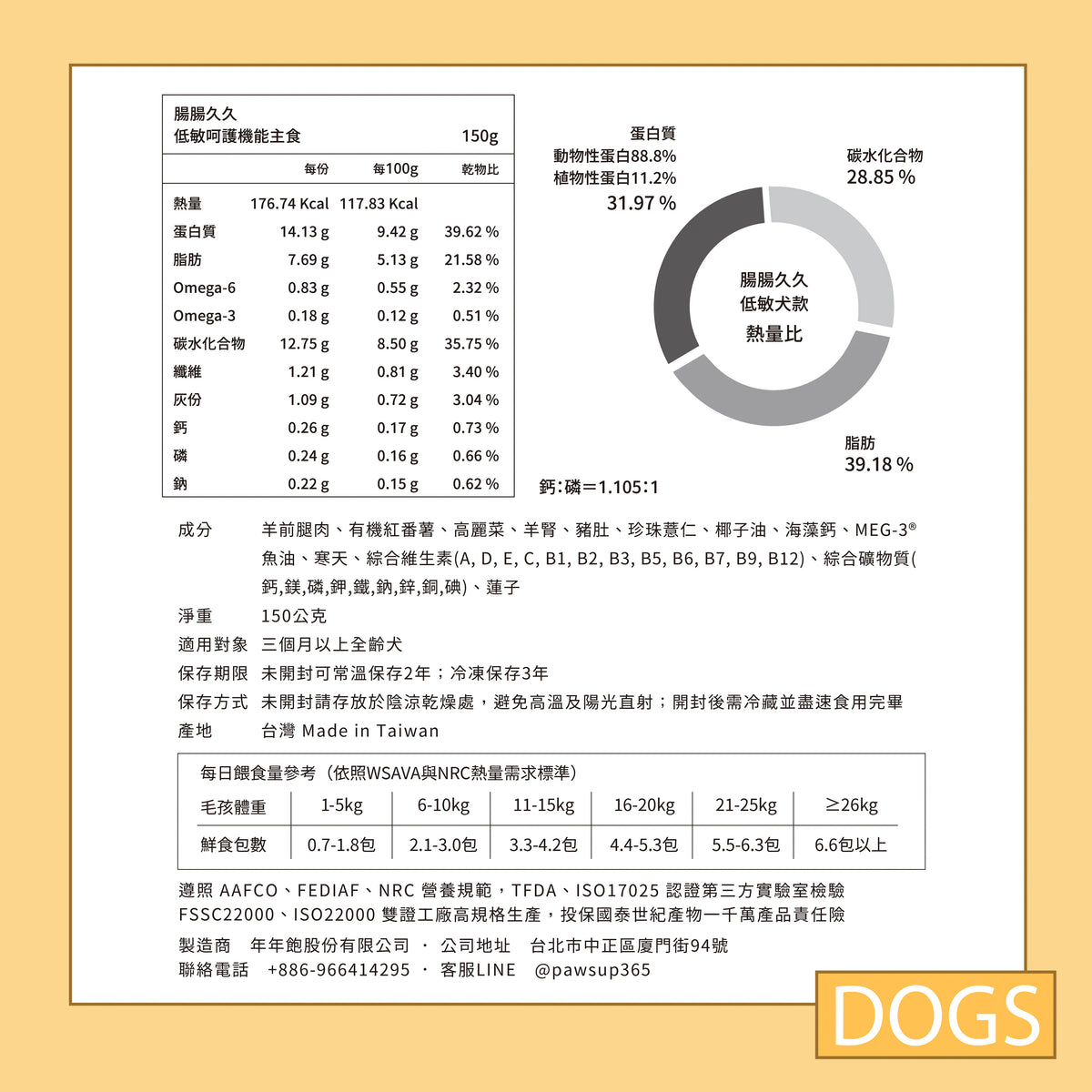 Hypoallergenic Digestive Care Therapeutic Meal for Dogs 150g